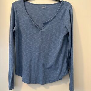Gap Body blue long sleeve tshirt